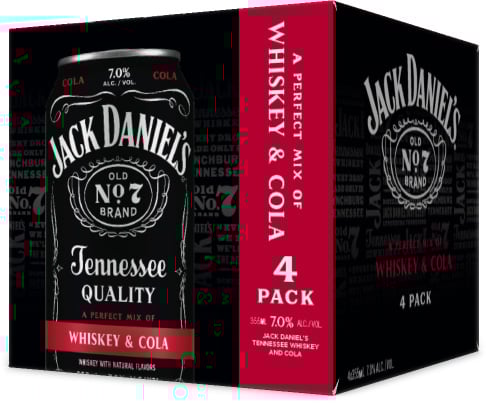 Jack Daniel's Jack and Cola 4 Pack Cans