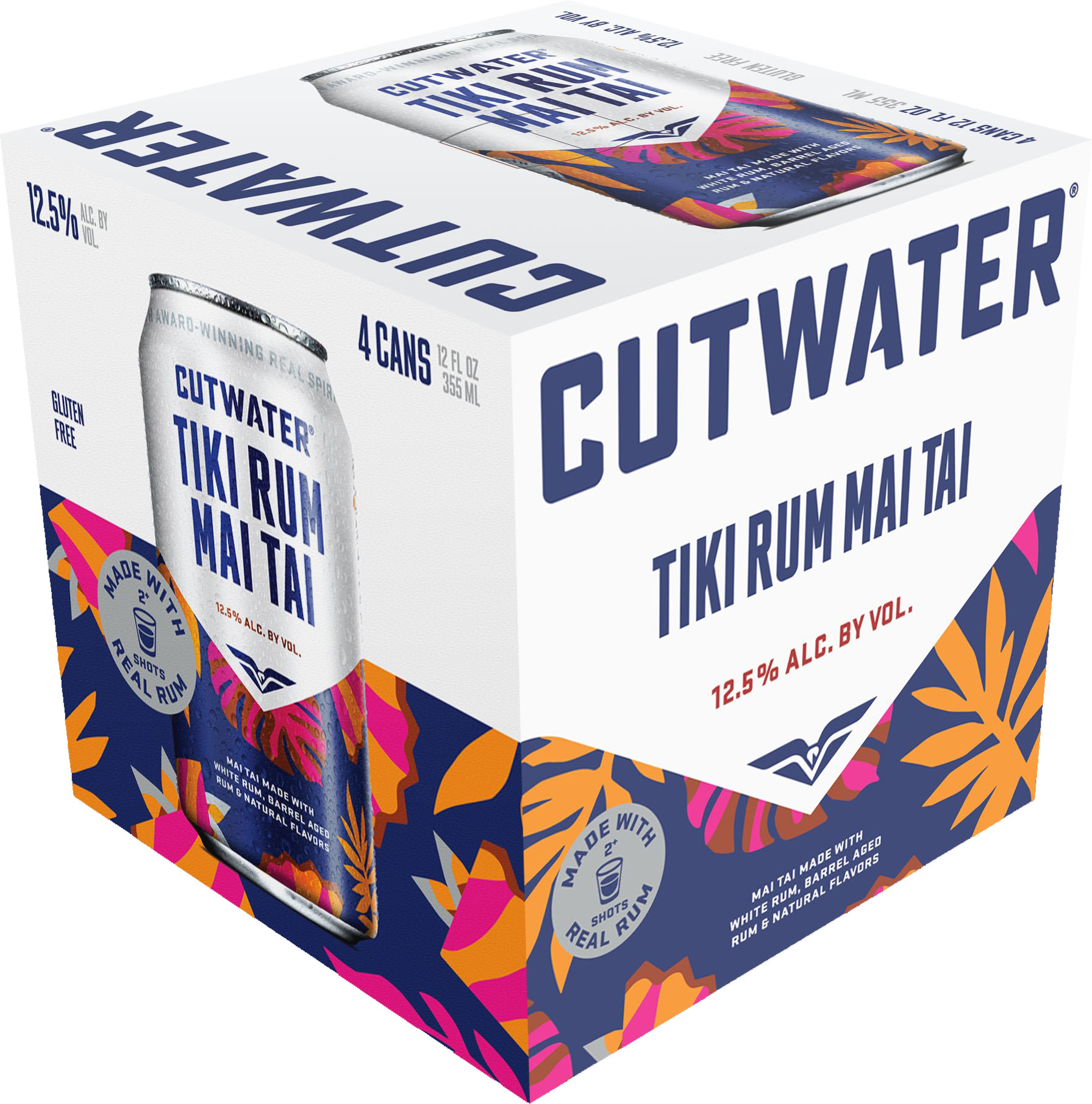 Cutwater Spirits Rum Mai Tai Ready to Drink Cocktail 4 Pack Cans