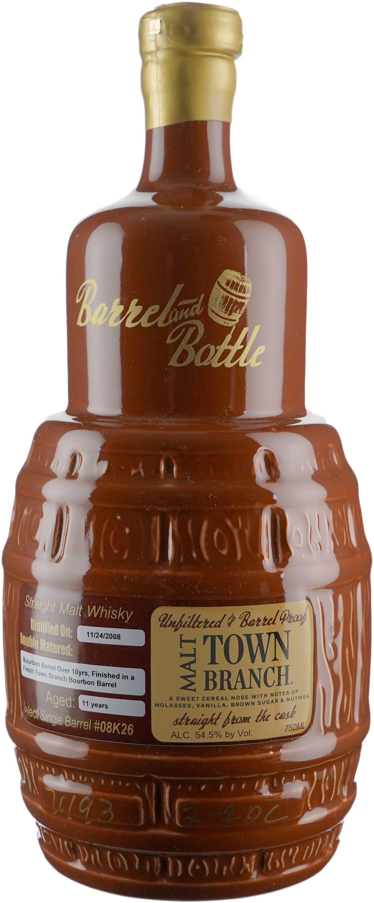 Barrel & Bottle Town Branch Single Malt ex Bourbon Barrel # 08K26