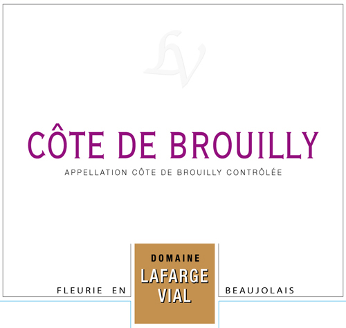 Domaine Lafarge Vial Cote de Brouilly 2018
