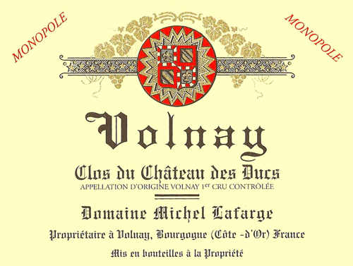 Michel Lafarge Volnay Clos du Chateau des Ducs 2017