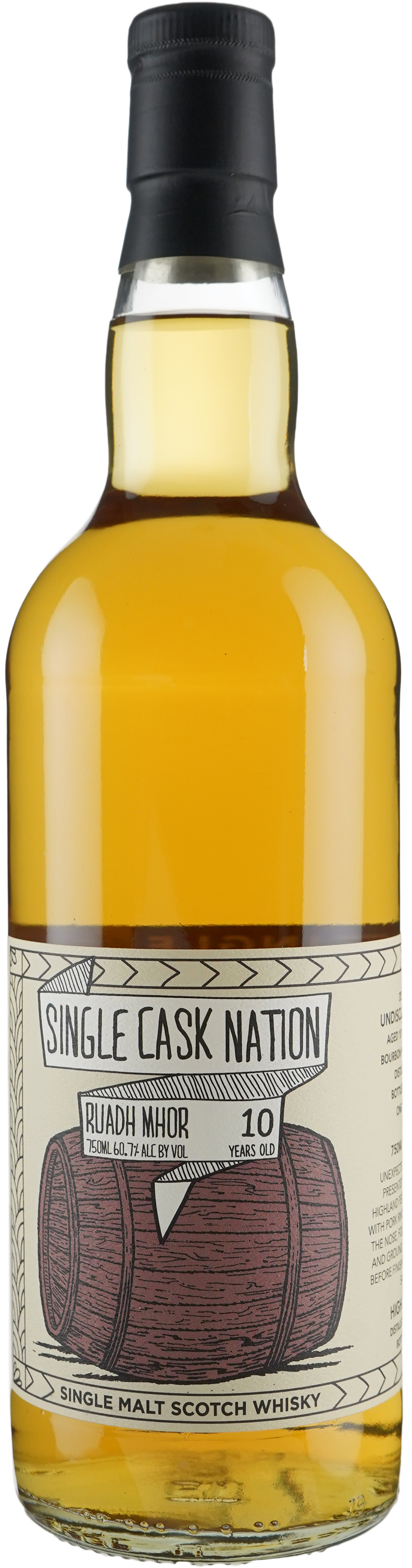 Single Cask Nation Ruadh Mhor 10 year old ex Bourbon Hogshead # 57 2009