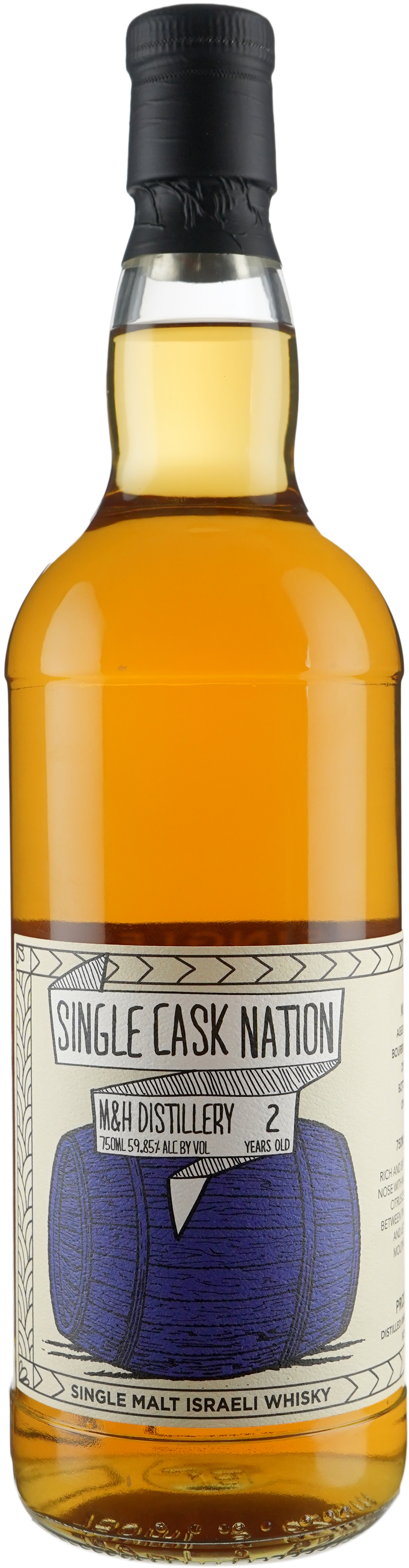 Single Cask Nation Milk & Honey 2 year old ex Bourbon Barrel # 0118 2017