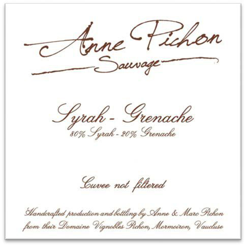Anne Pichon Sauvage Syrah Grenache Ventoux 2018