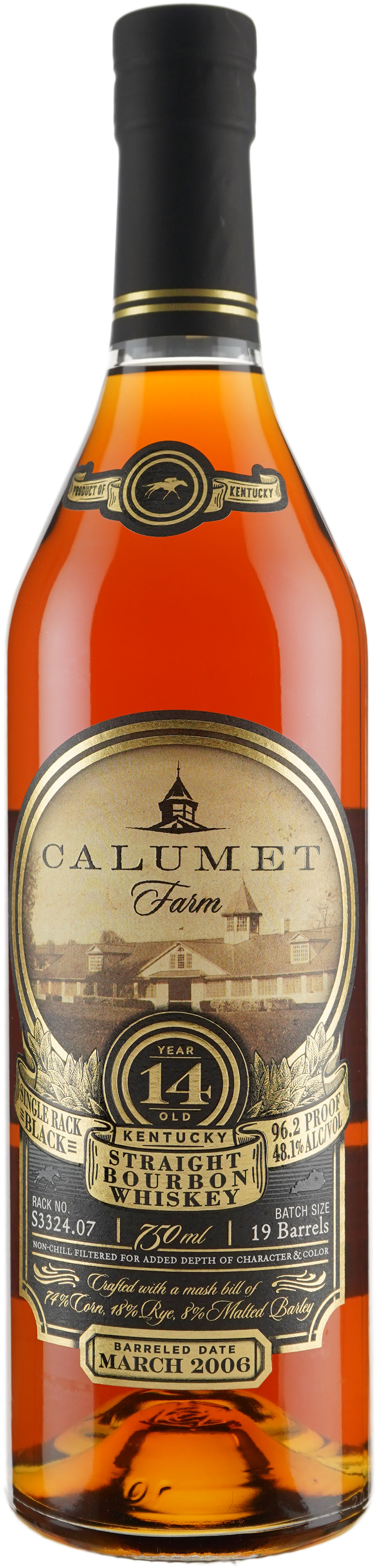 Calumet Farm 14 year old Kentucky Straight Bourbon