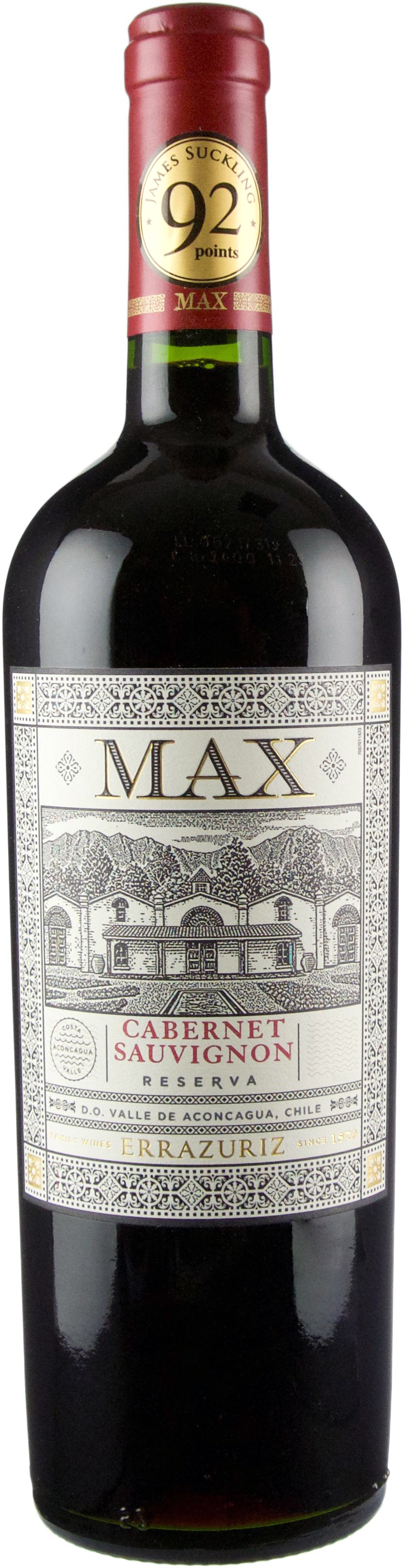 Errazuriz Cabernet Sauvignon Max Reserva 2018