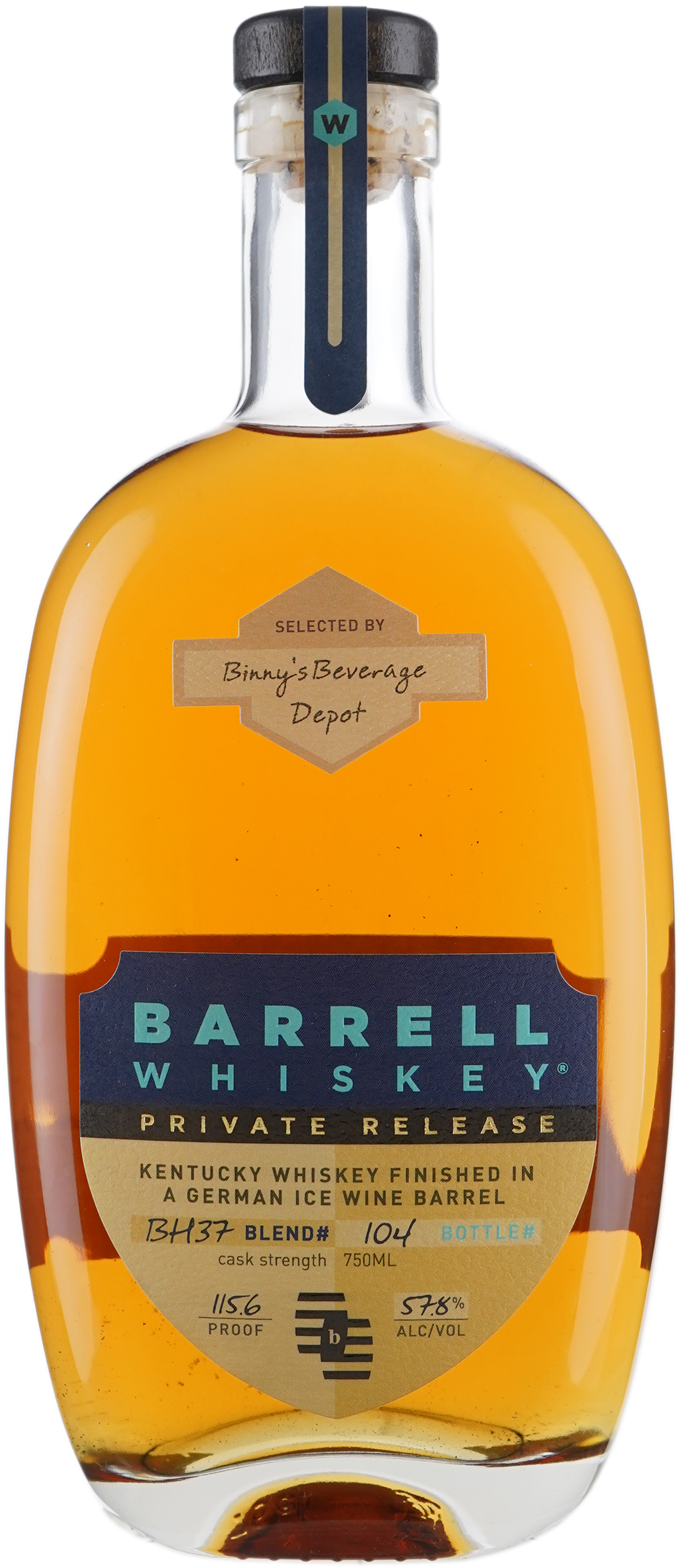 Barrell Craft American Whiskey Private Release Finished in German Eiswein Barrel Binny's Handpicked