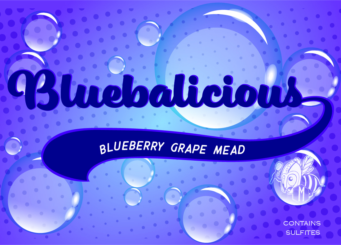 Misbeehavin' Meads Bluebalicious Half Bottle