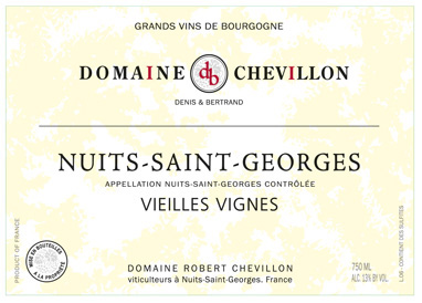 Domaine Chevillon Nuits Saint Georges Vieilles Vignes 2017