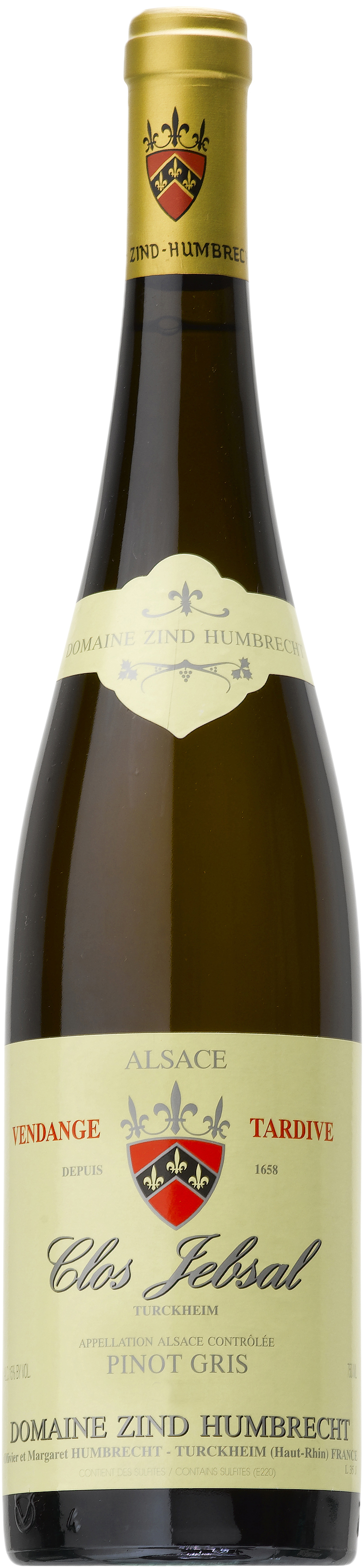 Zind Humbrecht Pinot Gris Clos Jebsal Vendage Tardives 2012