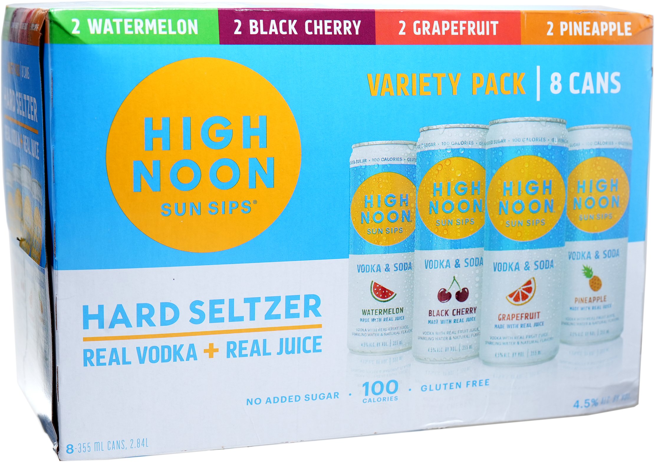 High Noon Vodka & Soda Variety 8 Pack Can