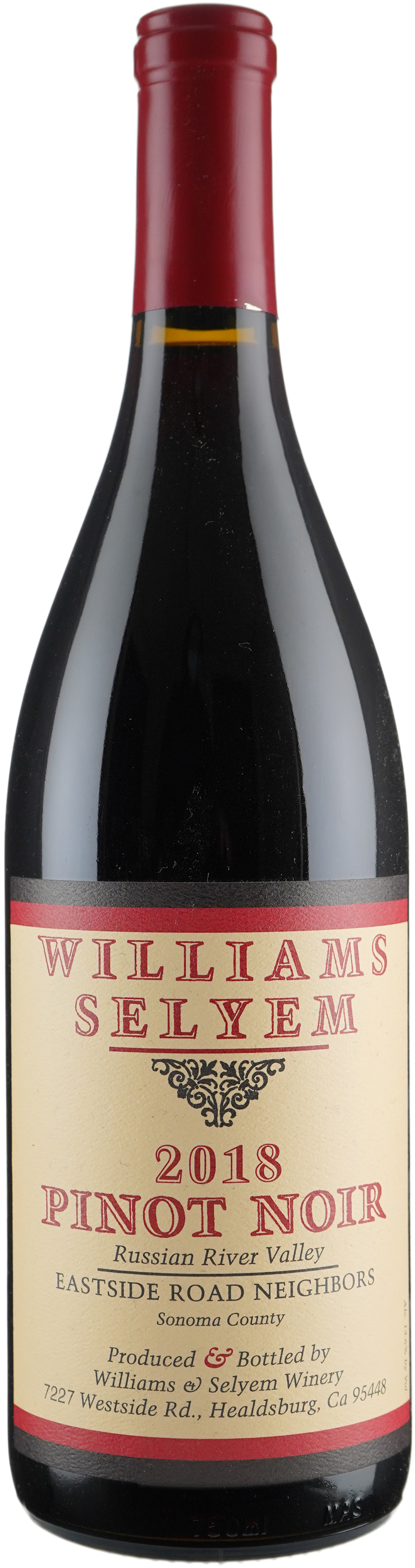 Williams Selyem Pinot Noir Eastside Road Neighbors 2018