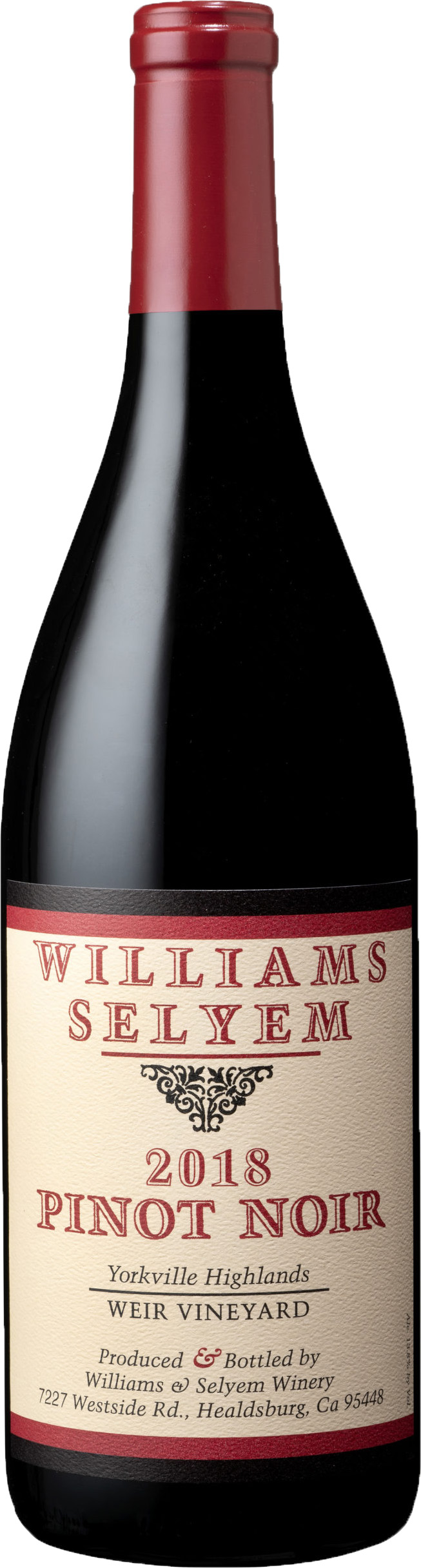 Williams Selyem Pinot Noir Weir Vineyard 2018