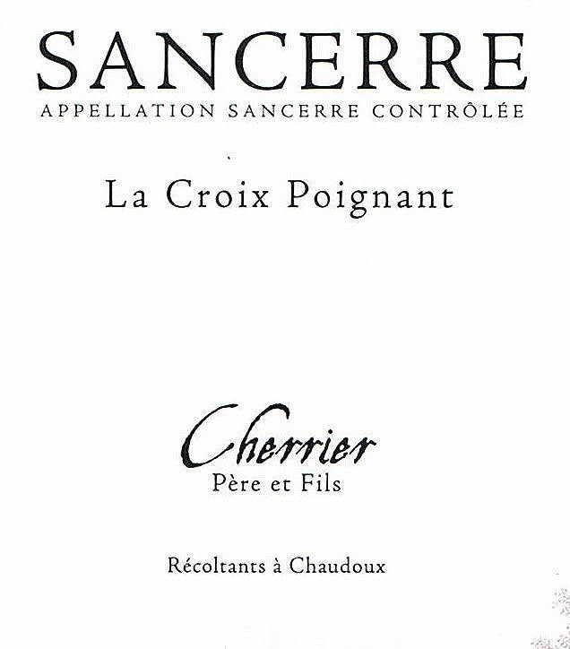 Domaine Cherrier et Fils Sancerre La Croix Poignant 2019