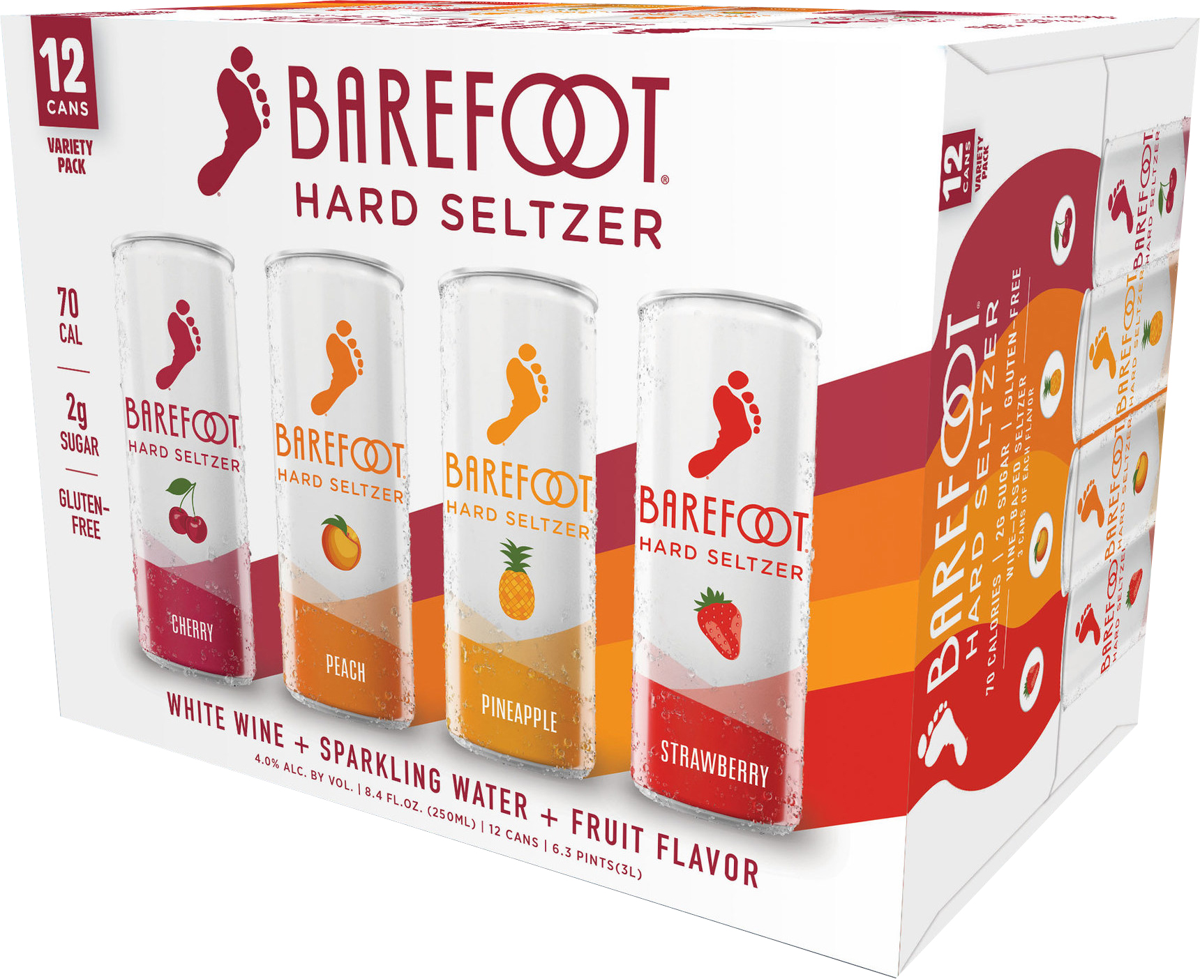 Barefoot Variety Hard Seltzer 12 Pack Cans