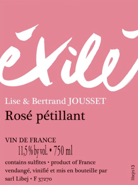 Lise et Bertrand Jousset Exile Petillant Rose 2019