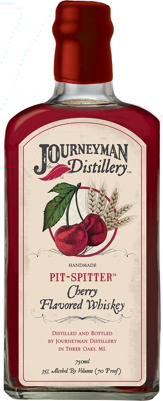 Journeyman Distillery Pit-Spitter Cherry Rye Whiskey
