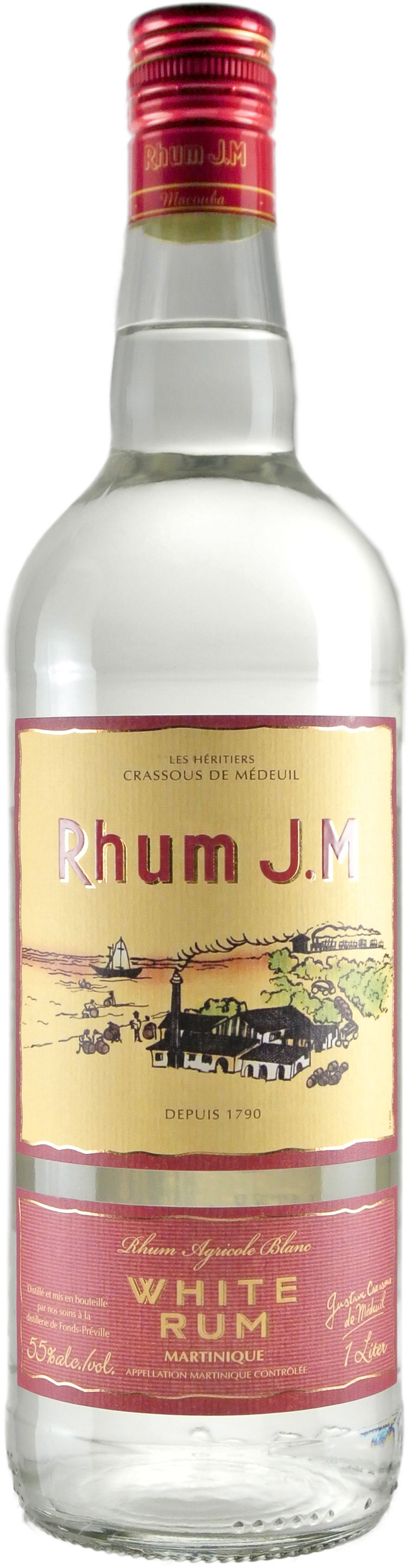 Rhum JM 110 Proof Rhum Agricole Blanc | 1 L Bottle