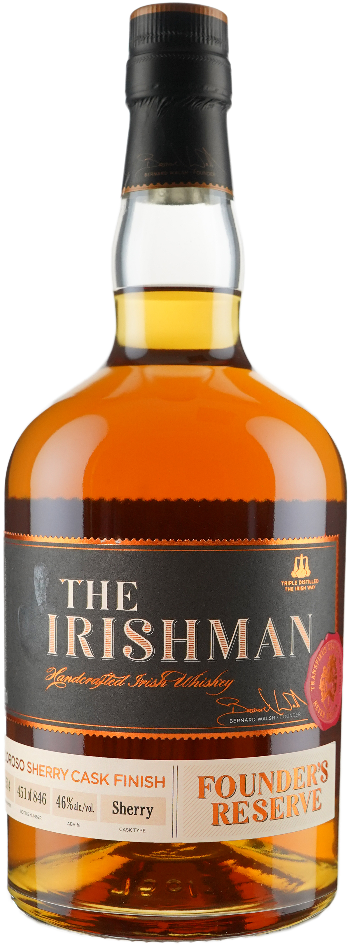 The Irishman Caribbean Cask Finish Founder's Reserve Irish Whiskey