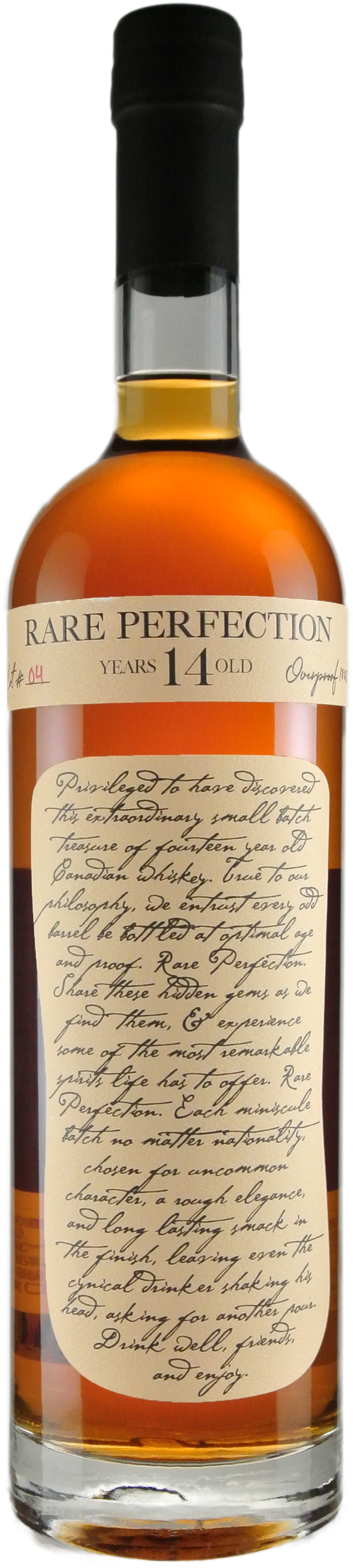 Rare Perfection 14 year old Canadian Whiskey