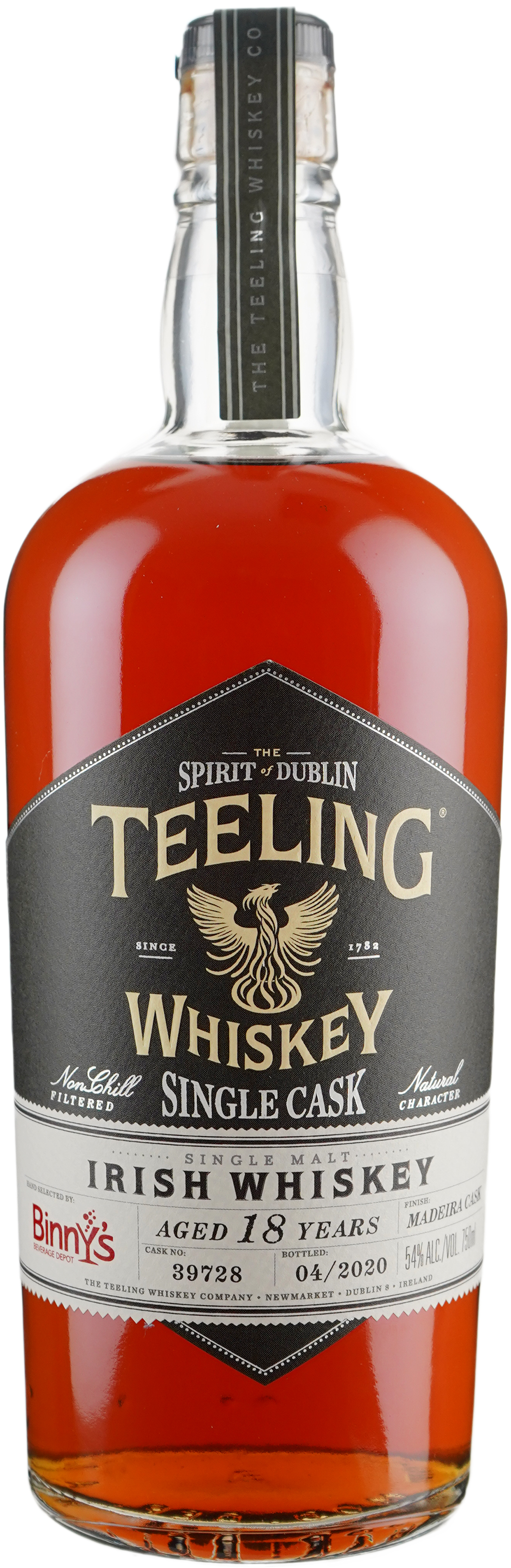 Teeling 14 year old Single Acaicia Cask # 21964 Binny's Handpicked Irish Single Malt