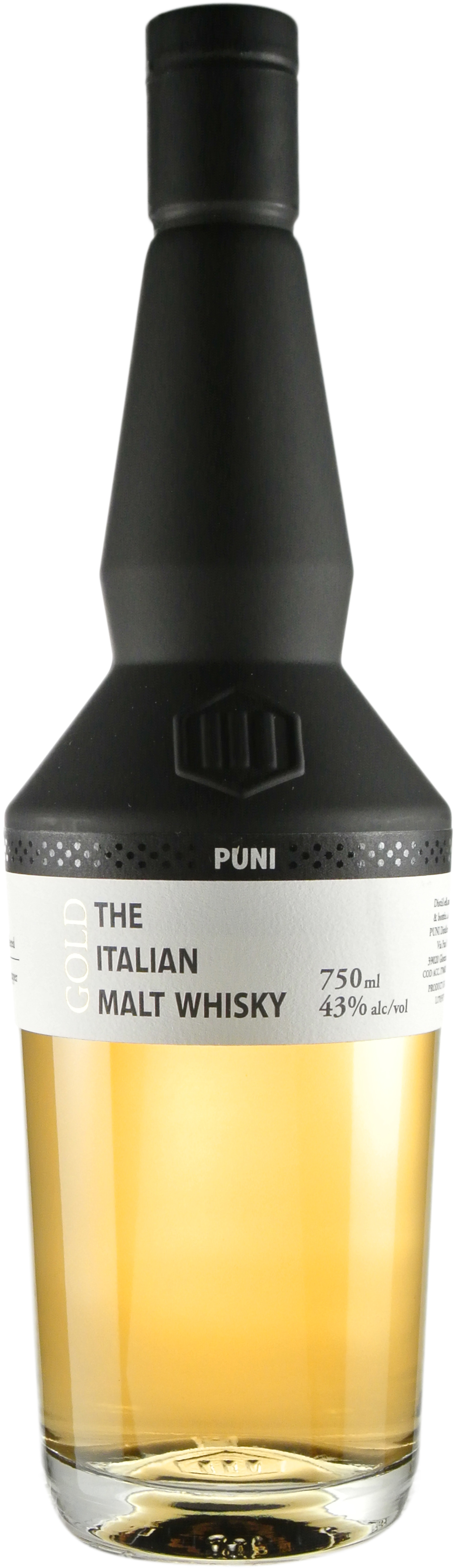 Puni Gold 5 year old Italian Single Malt from ex Bourbon Barrel
