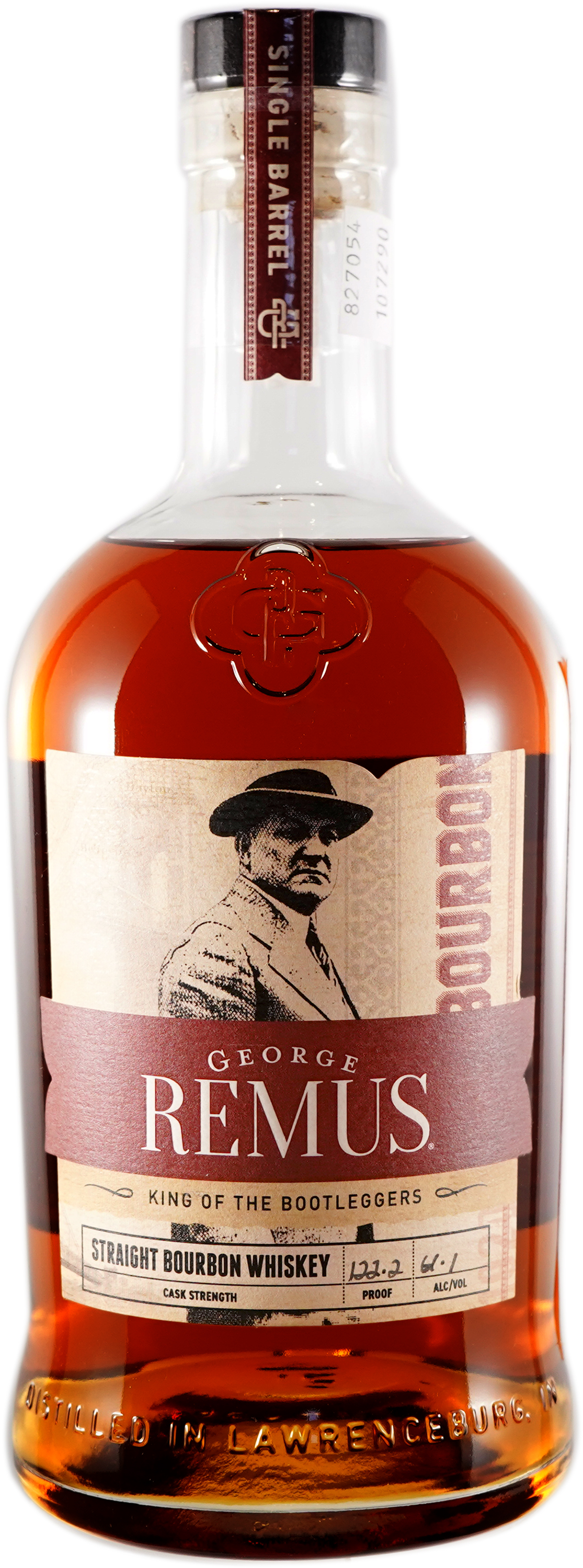 George Remus Bourbon Single Barrel # 452 Binny's Handpicked Barrel Strength