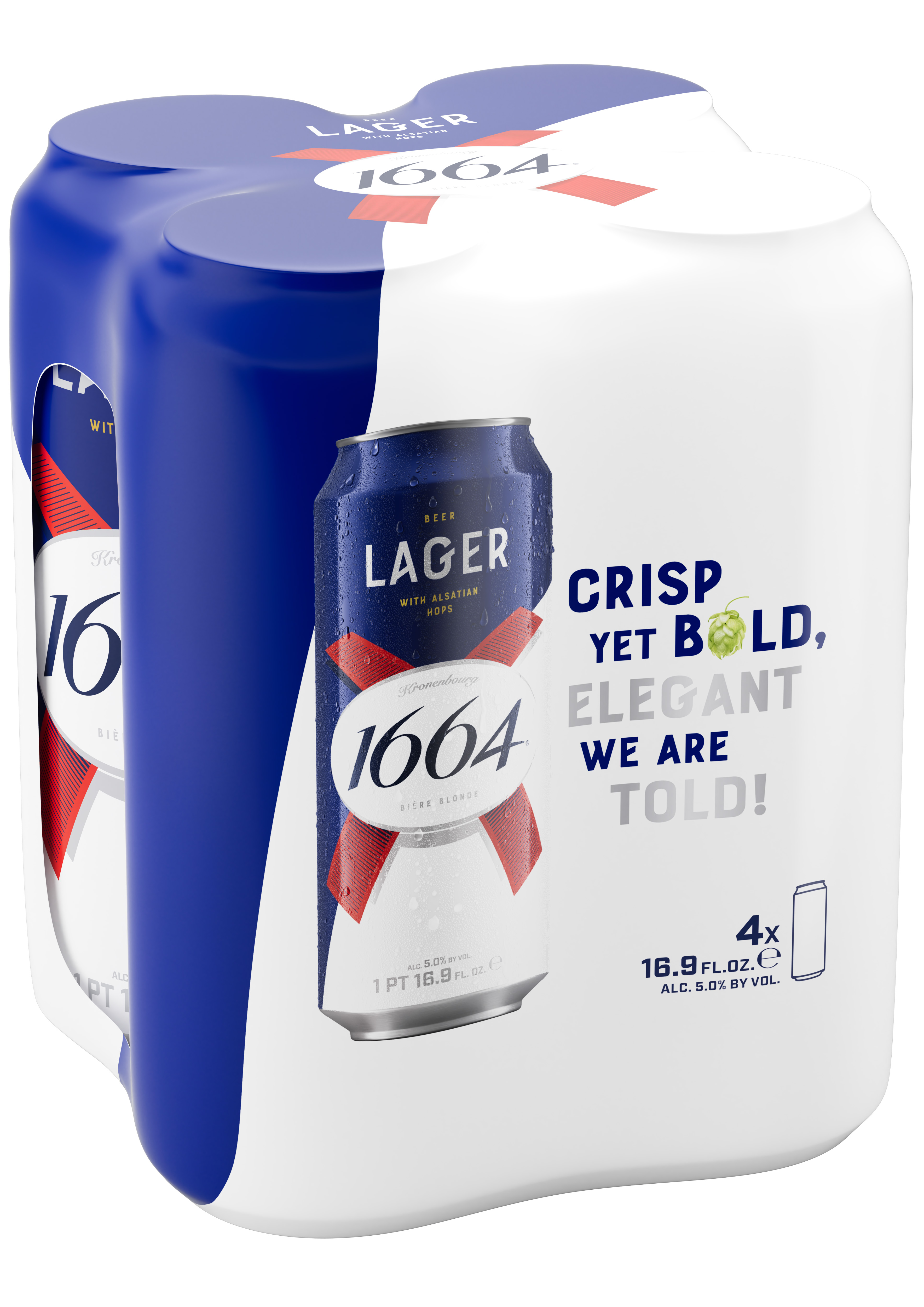 Kronenbourg 1664 | 4 pack of 16.9 oz Can