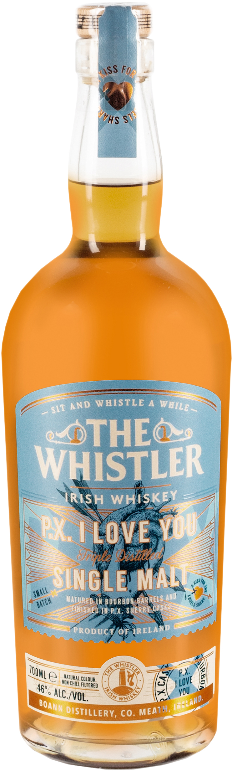 The Whistler P.X. I Love You Irish Single Malt Finished in PX Sherry Casks