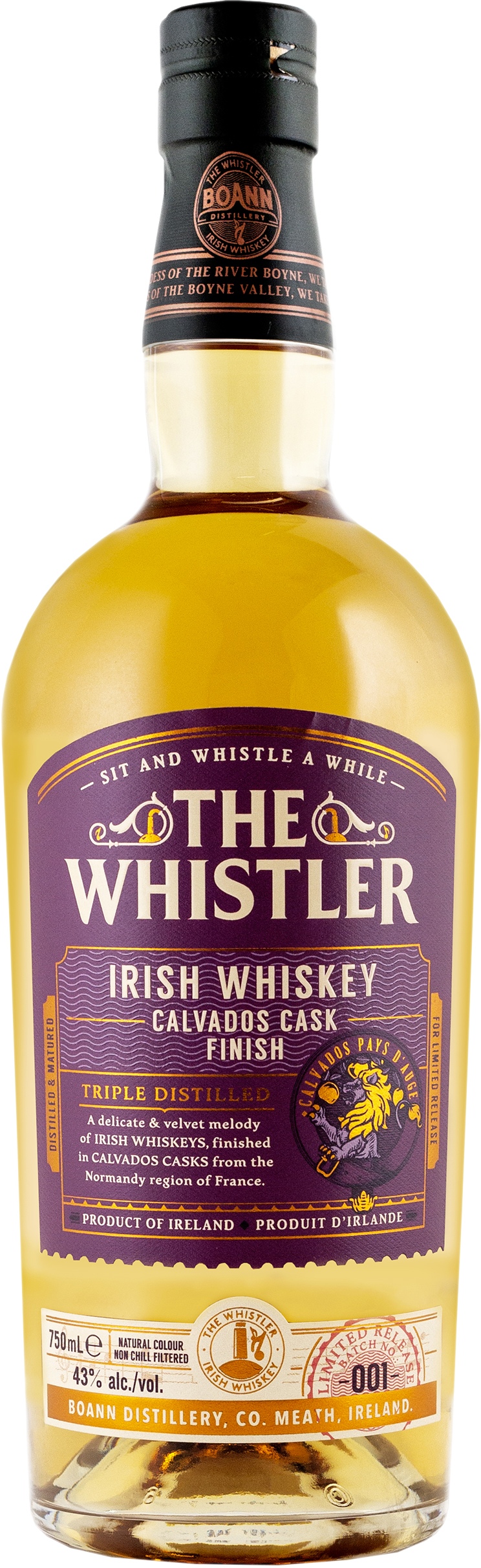 The Whistler Calvados Cask FInished Irish Single Malt