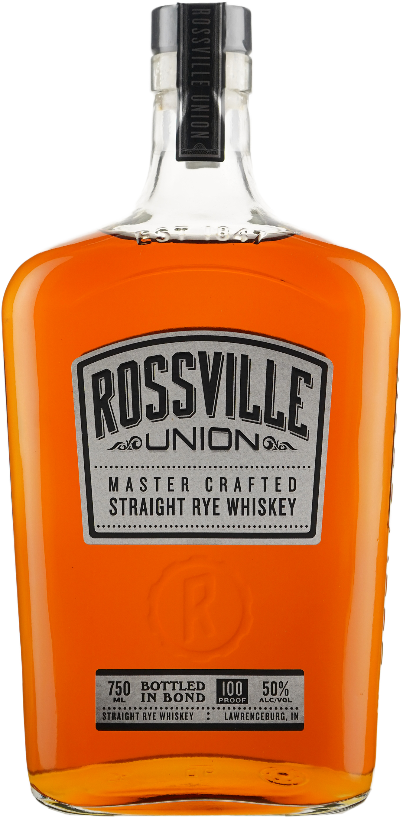 Rossville Union Bottled in Bond Straight Rye Single Barrel # 508 Binny's Handpicked