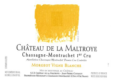 Chateau de la Maltroye Chassagne Montrachet Morgeot Vignes Blanches 2017