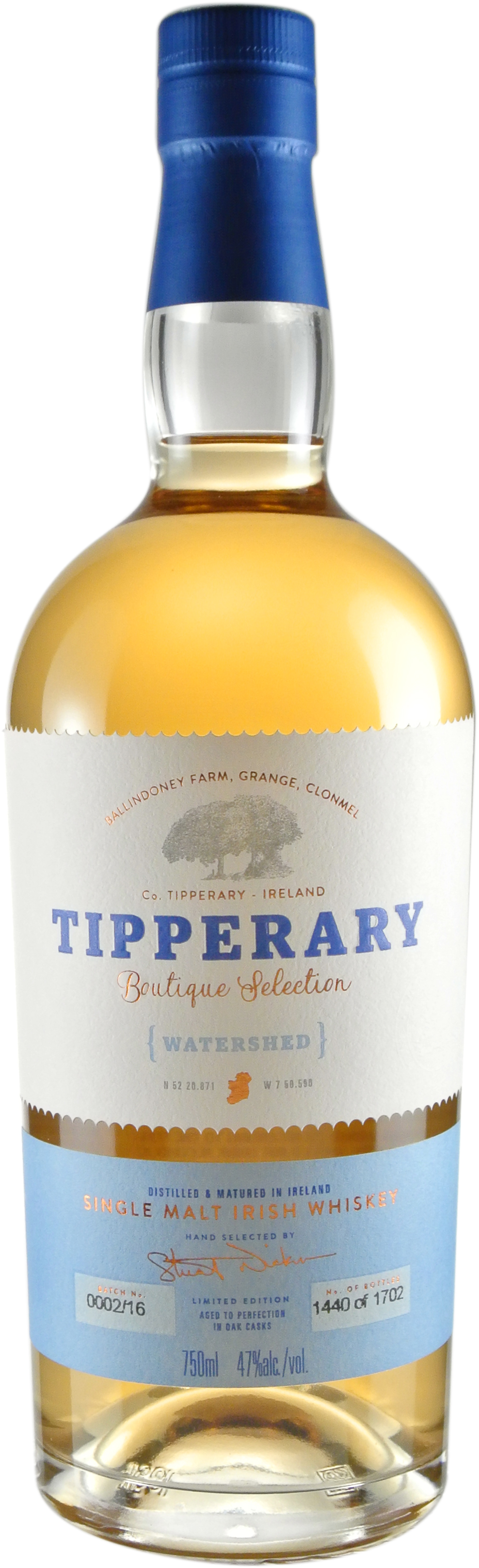 Tipperary Boutique Selection Watershed Irish Single Malt