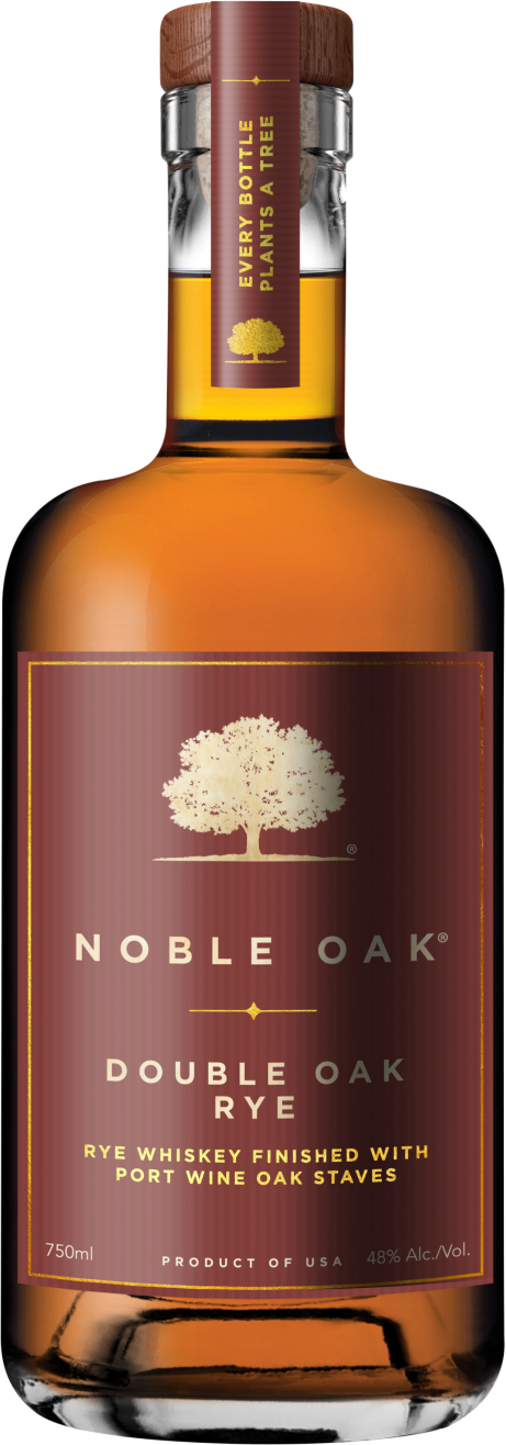 Noble Oak Double Oak Rye Finished with Port Wine Oak Staves