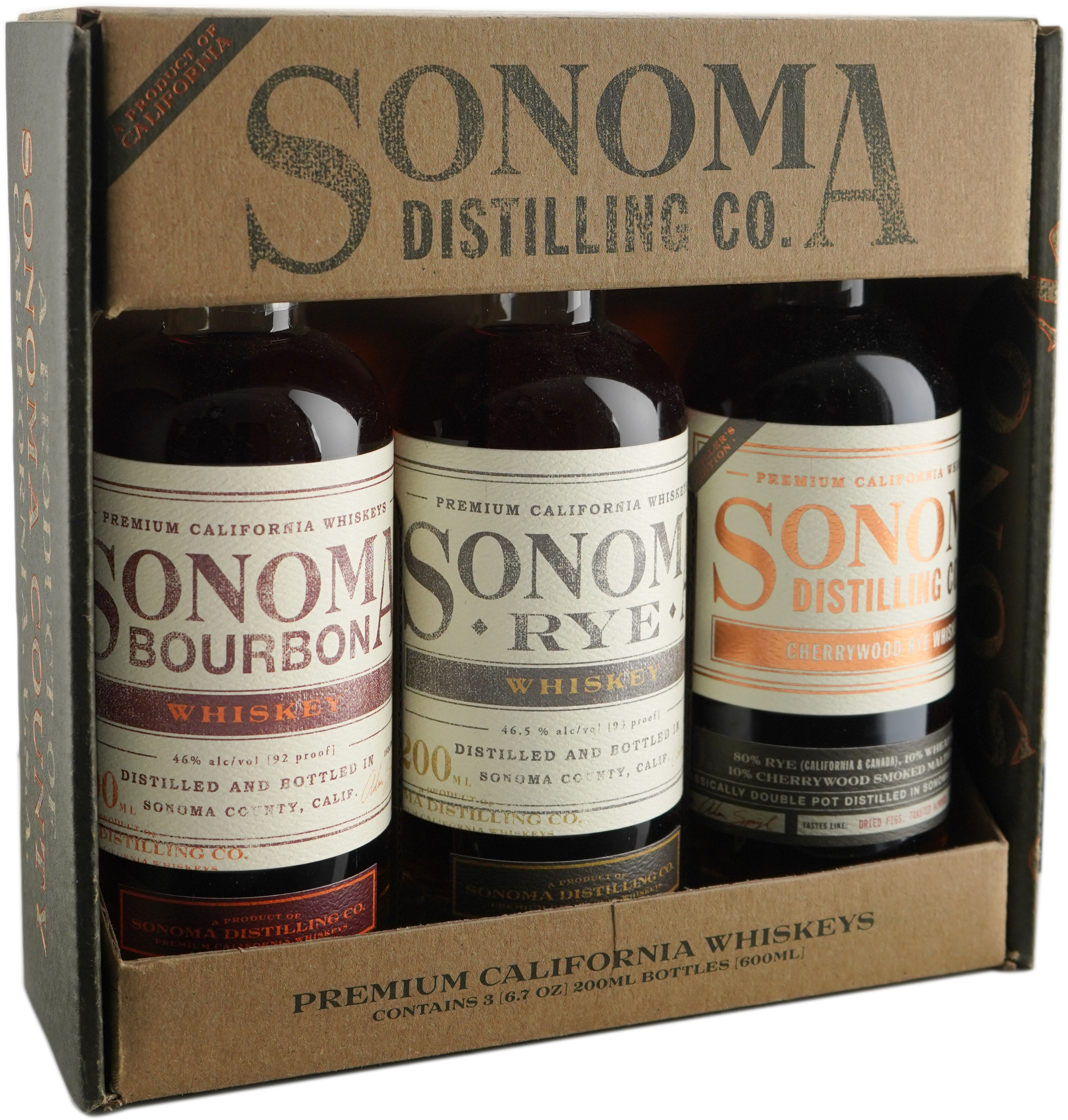 Sonoma Distilling Company Whiskey Tri Pack