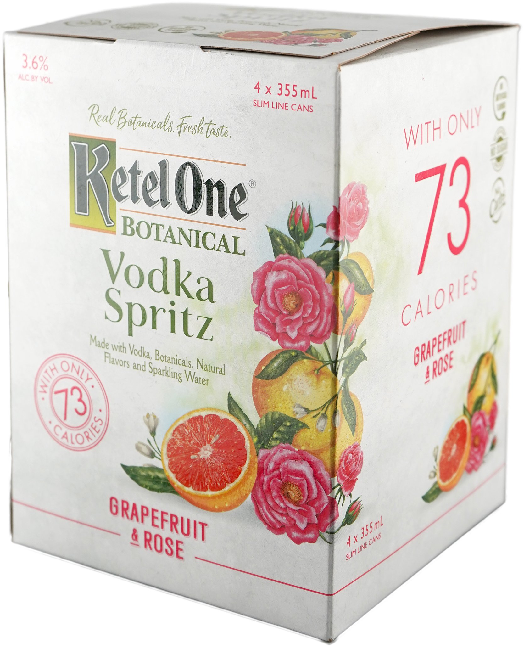 Ketel One Botanical Spritz Grapefruit and Rose 4 Pack Cans
