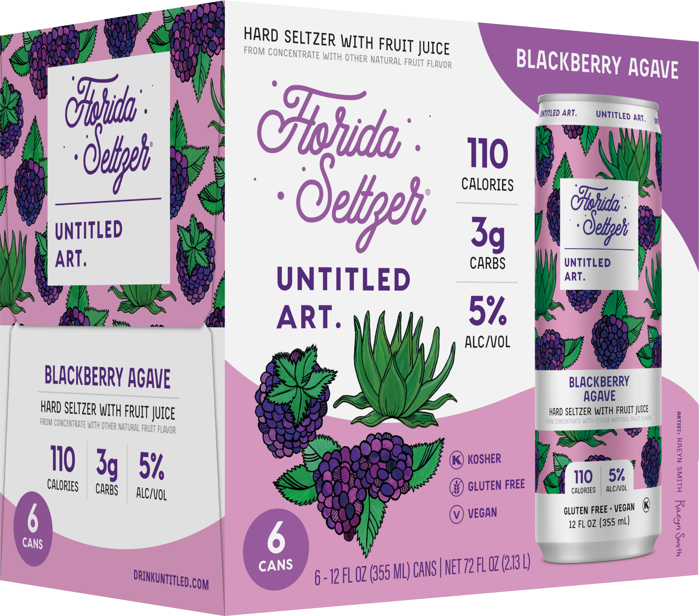 Untitled Art Florida Seltzer Blackberry Agave