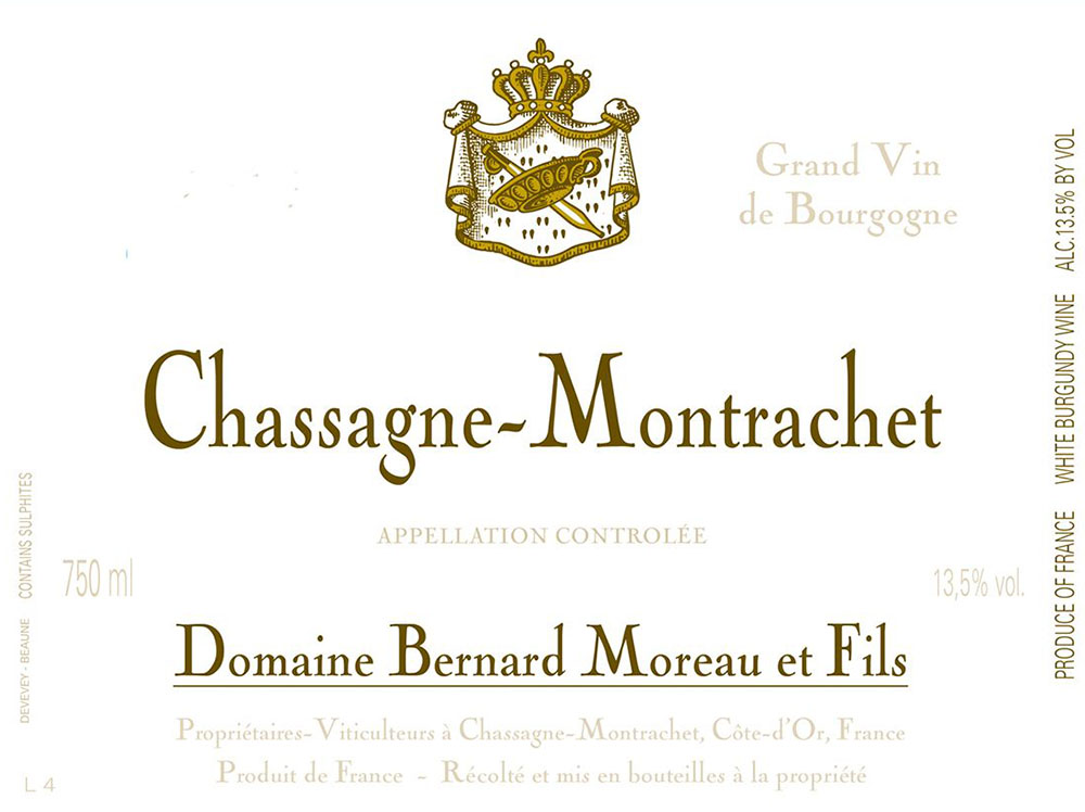 Domaine Bernard Moreau Chassagne Montrachet Maltroie 2018