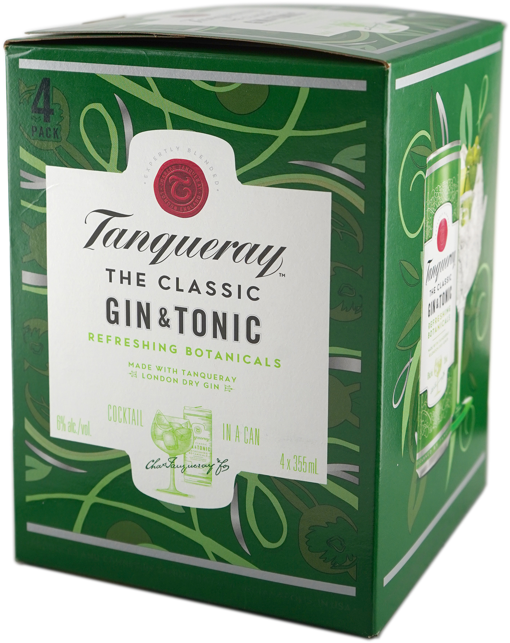 Tanqueray Gin and Tonic 4 Pack Can