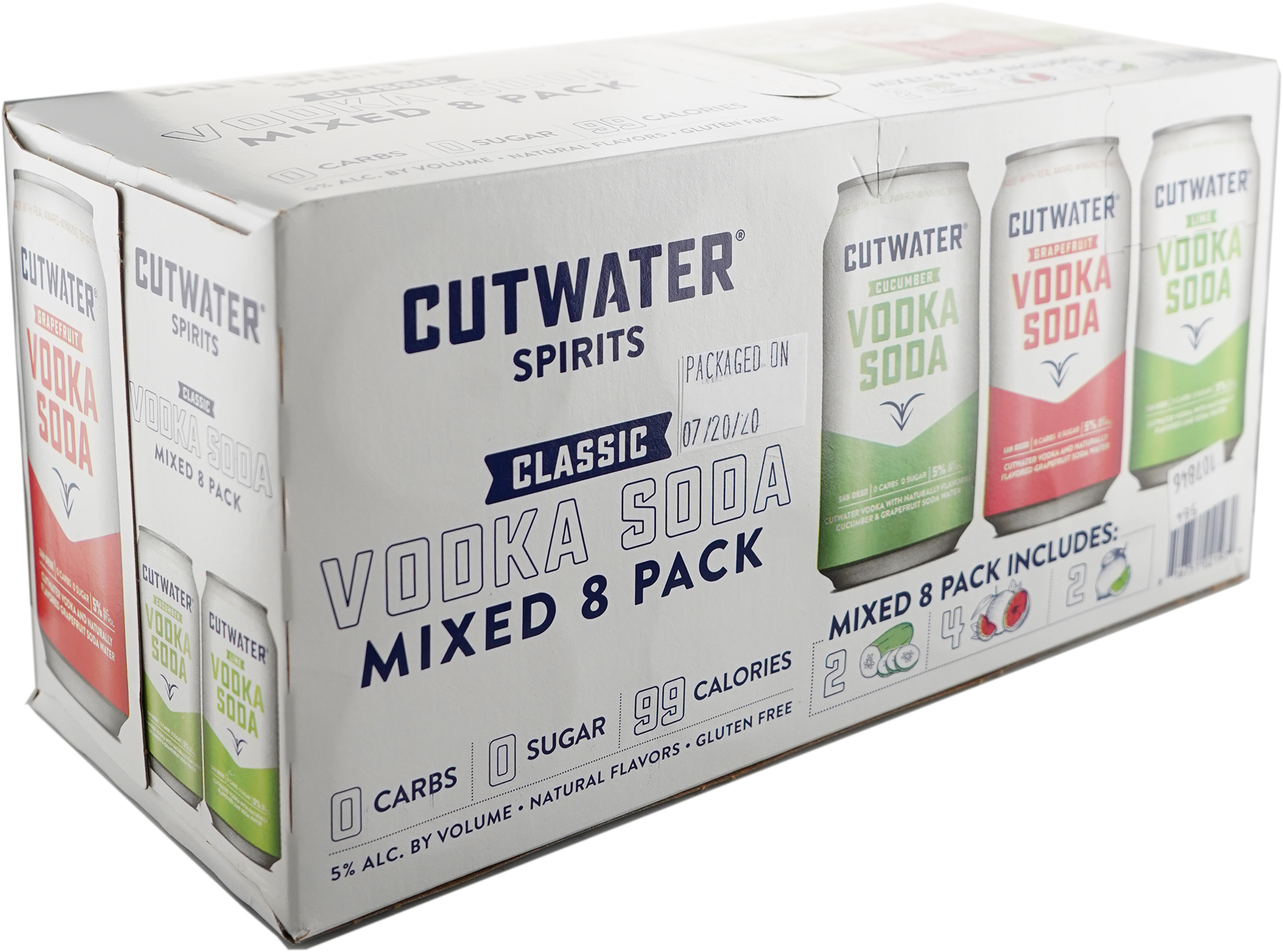 Cutwater Spirits Vodka Soda Variety 8 Pack
