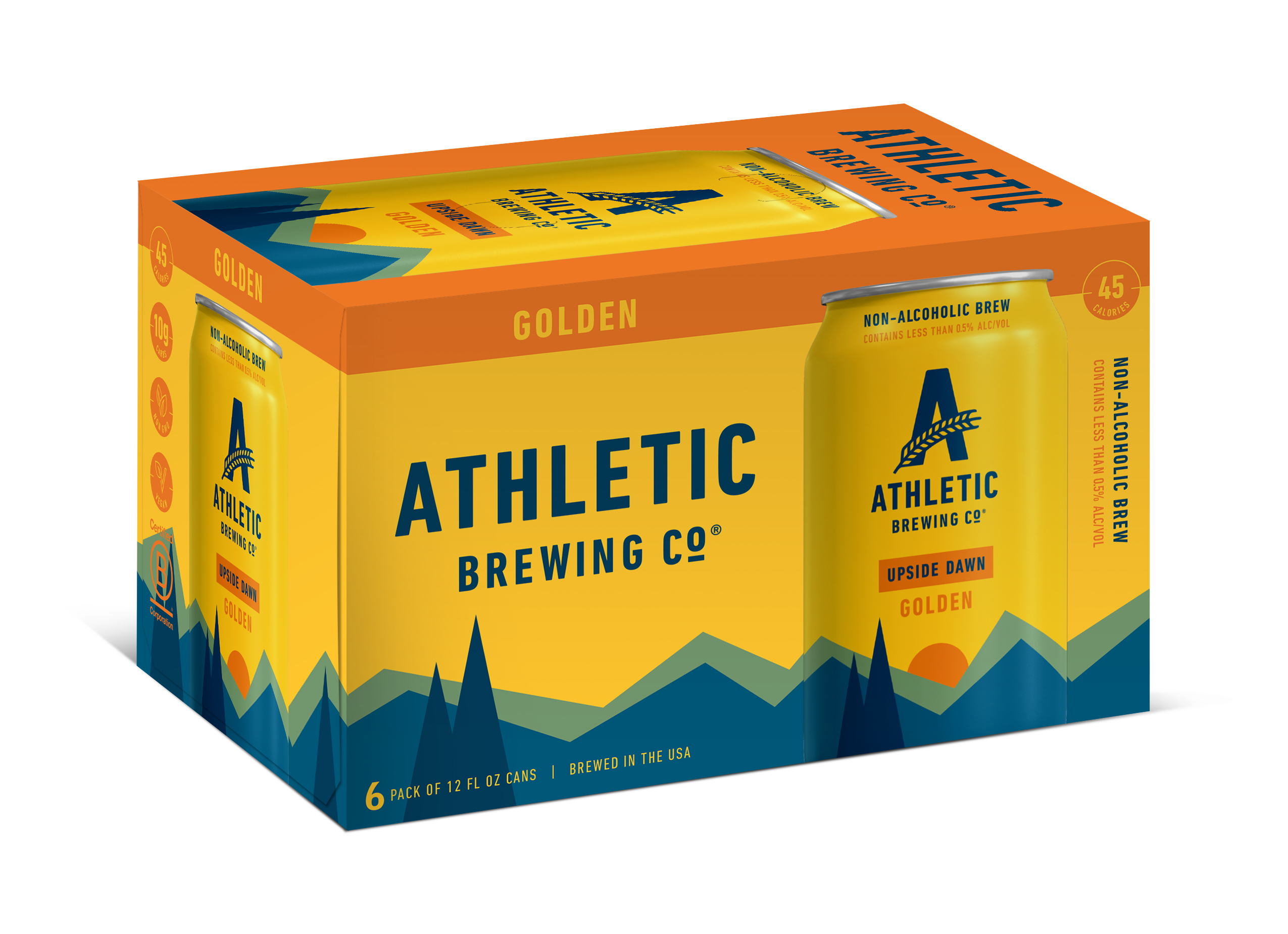 Athletic Brewing Upside Dawn Non-Alcoholic Golden Ale