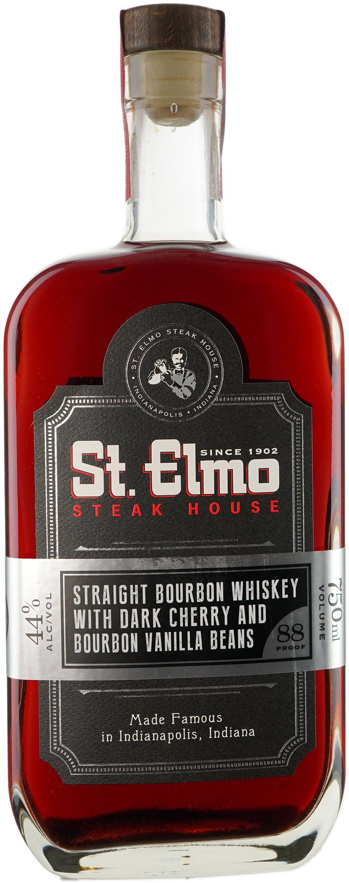St. Elmo Steak House Straight Bourbon with Dark Cherry and Bourbon Vanilla Beans