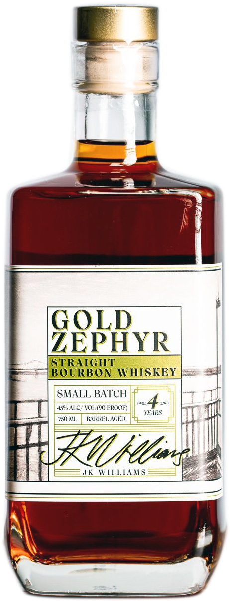 Jk WIlliams Distillery Gold Zephyr Straight Bourbon