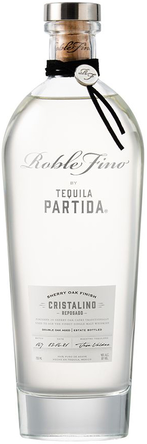 Roble Fino by Partida Cristalino Reposado Tequila Finished in Sherry Oak