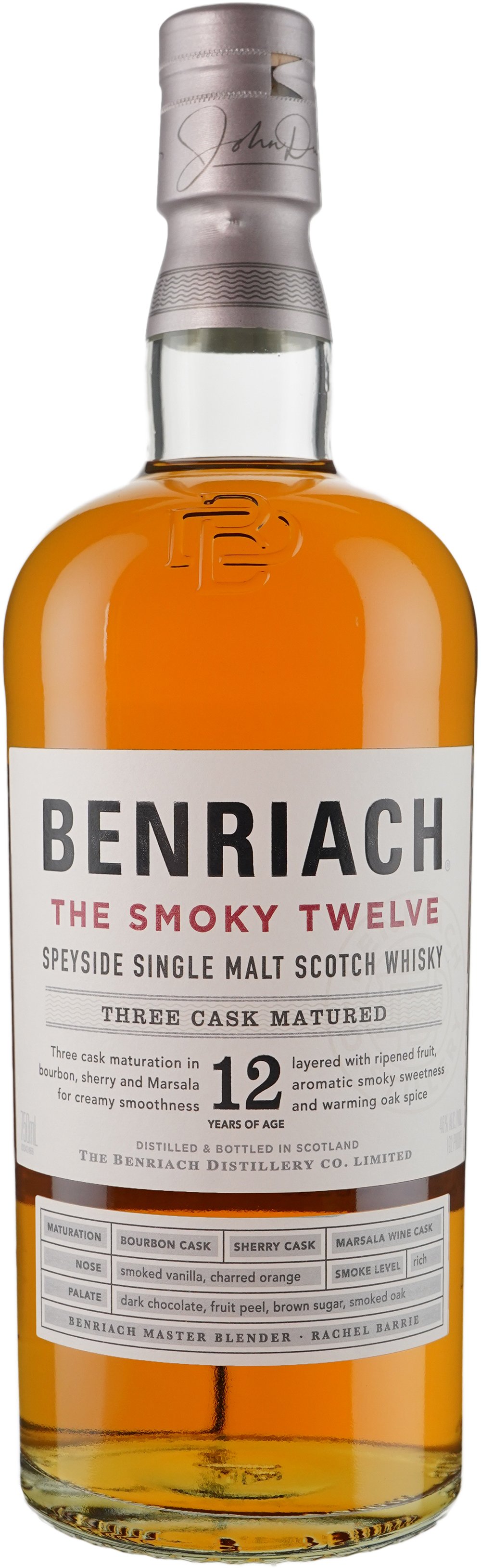 BenRiach The Smoky Twelve 12 year old Peated Speyside Single Malt