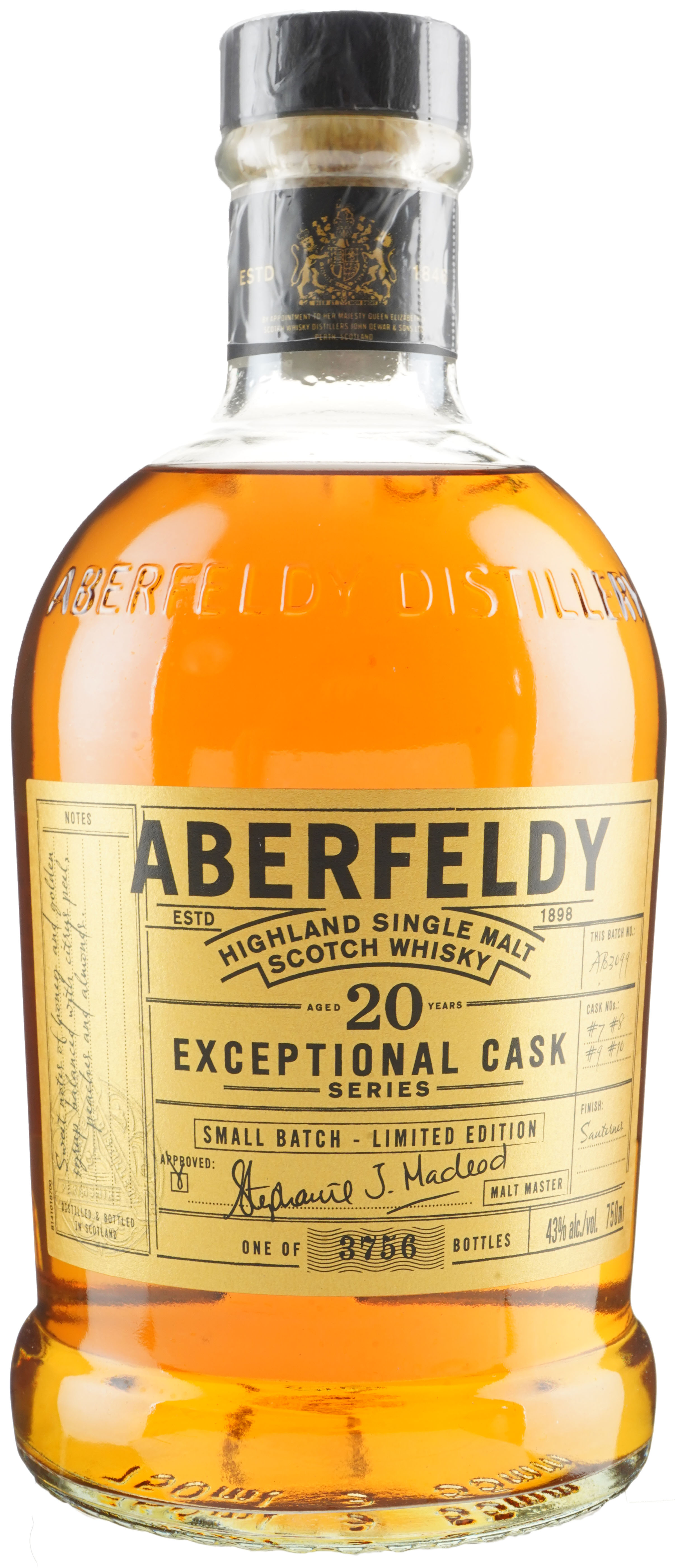Aberfeldy 20 year old Sauternes Cask, Finish Exceptional Cask Series