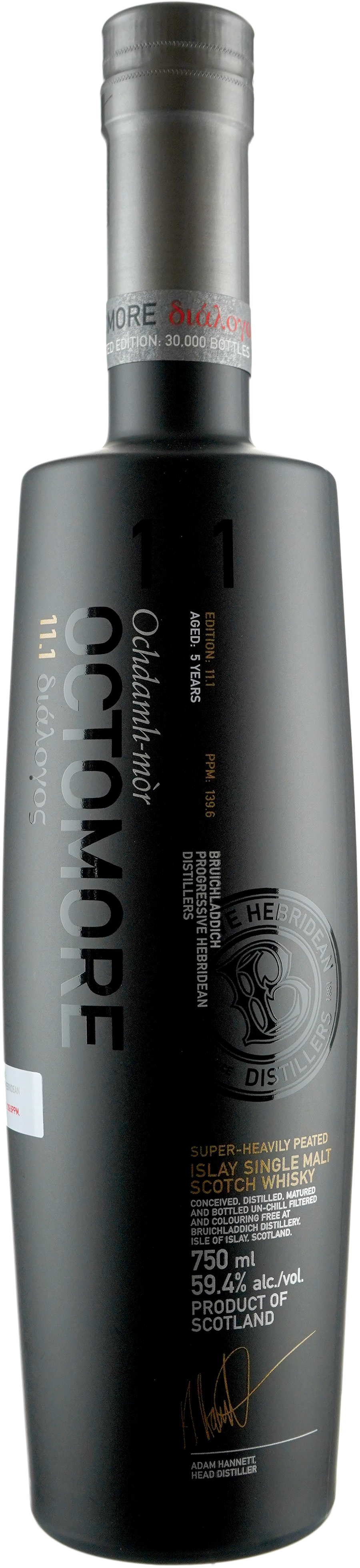 Octomore 11.1 139.6 ppm Scottish Barley 5 year old