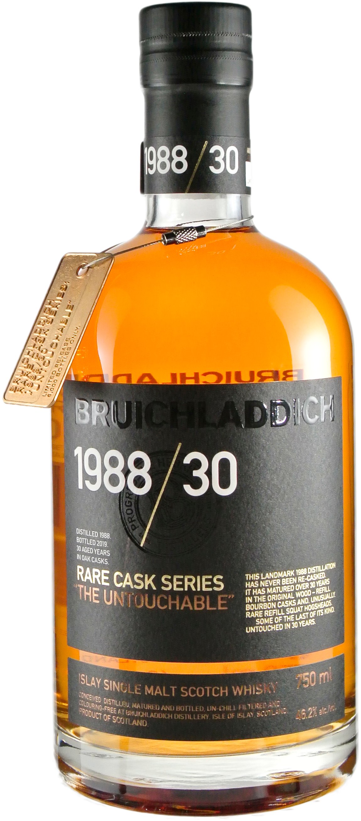 Bruichladdich 1988/30 Rare Cask Series From Refil Bourbon and Hogshead