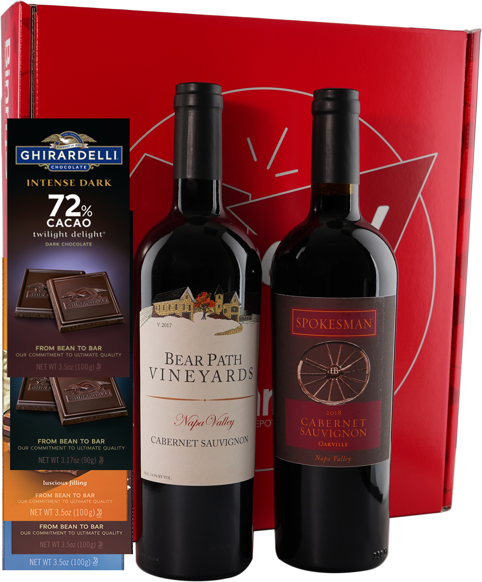 California Wine and Chocolate 2 Bottle Gift Box