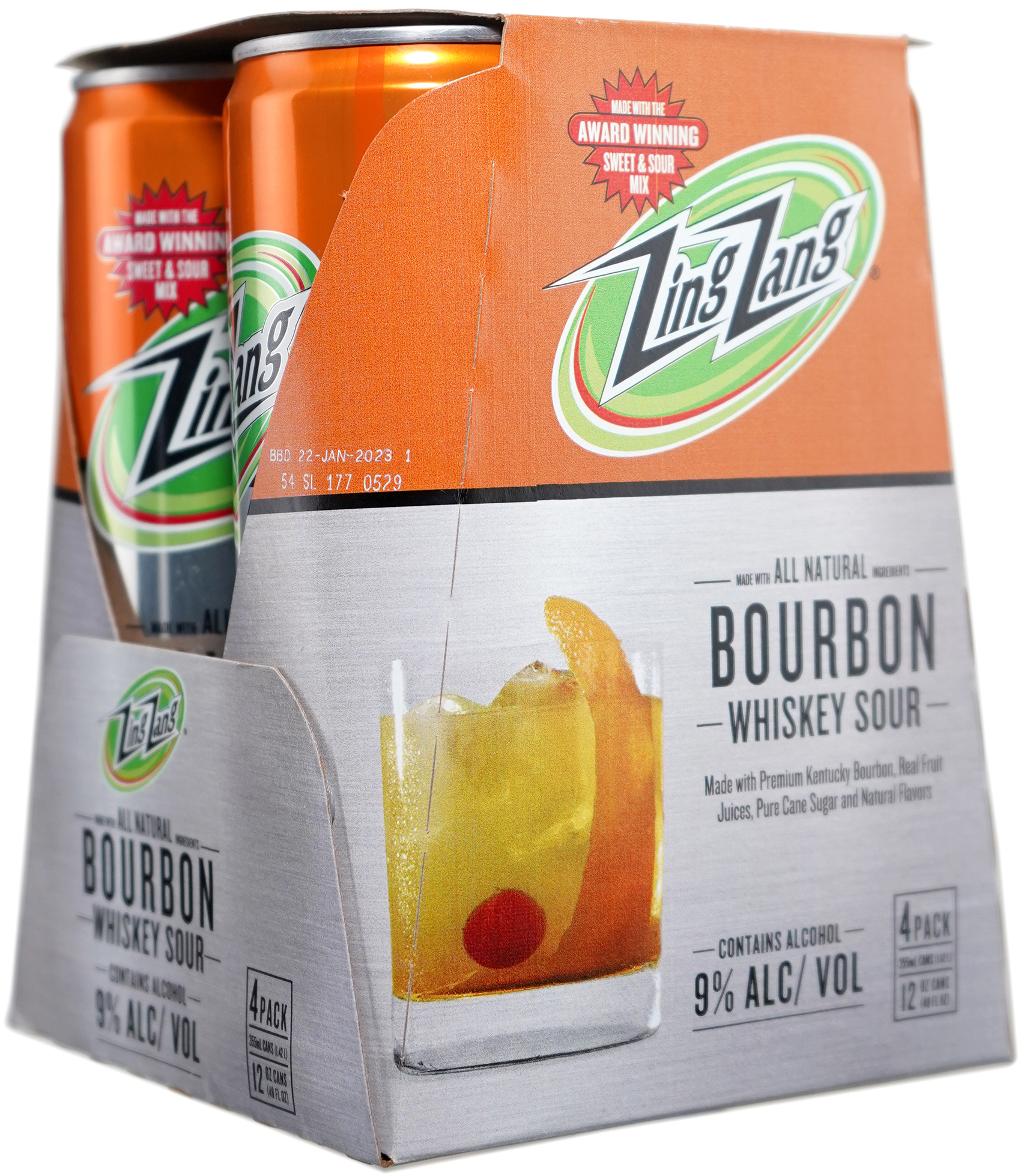 Zing Zang Bourbon Sour 4 Pack Can